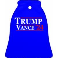 2024 Trump Jd Vance Vp Presidential Election Maga Usa Gift Ceramic Bell Ornament