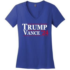 2024 Trump Jd Vance Vp Presidential Election Maga Usa Gift Women's V-Neck T-Shirt