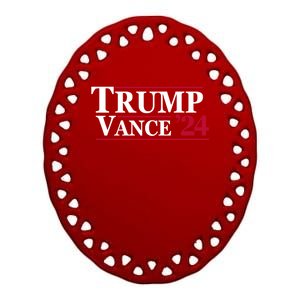 2024 Trump Jd Vance Vp Presidential Election Maga Usa Gift Ceramic Oval Ornament