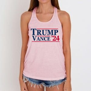 2024 Trump Jd Vance Vp Presidential Election Maga Usa Women's Knotted Racerback Tank