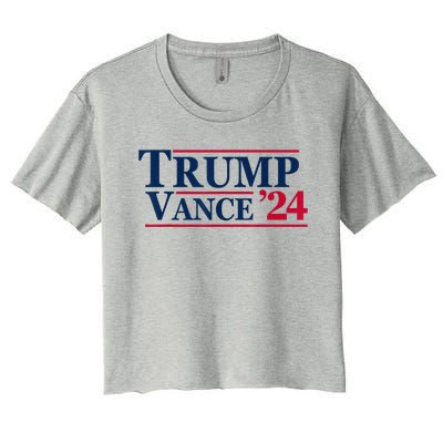 2024 Trump Jd Vance Vp Presidential Election Maga Usa Women's Crop Top Tee