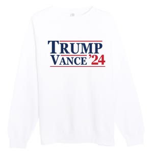 2024 Trump Jd Vance Vp Presidential Election Maga Usa Premium Crewneck Sweatshirt