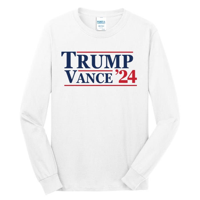 2024 Trump Jd Vance Vp Presidential Election Maga Usa Tall Long Sleeve T-Shirt