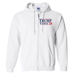 2024 Trump Jd Vance Vp Presidential Election Maga Usa Full Zip Hoodie