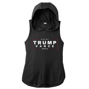 2024 Trump Jd Vance Vp Presidential Election Maga Usa Ladies PosiCharge Tri-Blend Wicking Draft Hoodie Tank