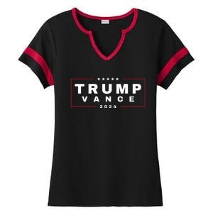 2024 Trump Jd Vance Vp Presidential Election Maga Usa Ladies Halftime Notch Neck Tee