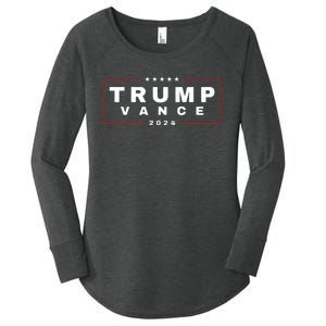 2024 Trump Jd Vance Vp Presidential Election Maga Usa Women's Perfect Tri Tunic Long Sleeve Shirt