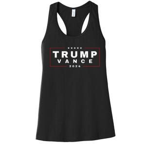 2024 Trump Jd Vance Vp Presidential Election Maga Usa Women's Racerback Tank