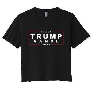 2024 Trump Jd Vance Vp Presidential Election Maga Usa Women's Crop Top Tee