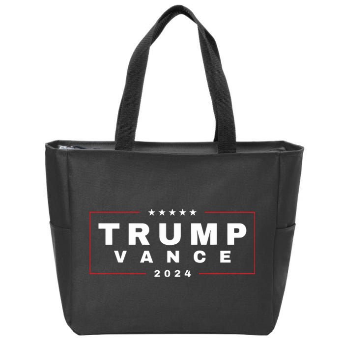 2024 Trump Jd Vance Vp Presidential Election Maga Usa Zip Tote Bag