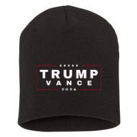 2024 Trump Jd Vance Vp Presidential Election Maga Usa Short Acrylic Beanie