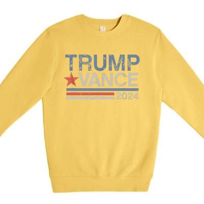 2024 Trump Jd Vance Vp Presidential Election Maga Usa Premium Crewneck Sweatshirt