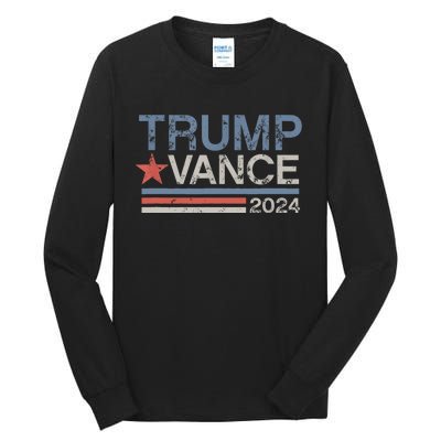 2024 Trump Jd Vance Vp Presidential Election Maga Usa Tall Long Sleeve T-Shirt