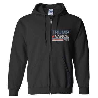 2024 Trump Jd Vance Vp Presidential Election Maga Usa Full Zip Hoodie