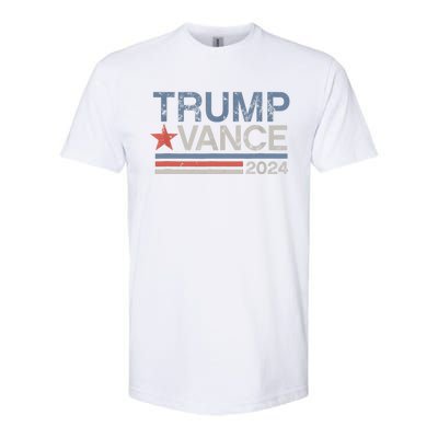 2024 Trump Jd Vance Vp Presidential Election Maga Usa Softstyle CVC T-Shirt