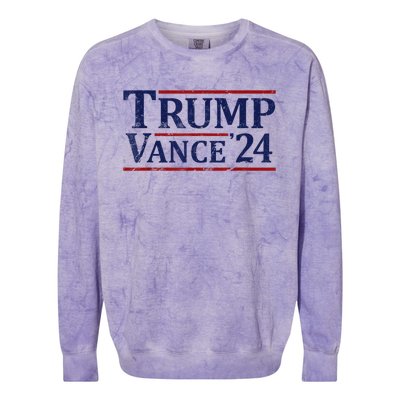 2024 Trump Jd Vance Vp Presidential Election Maga Usa Colorblast Crewneck Sweatshirt