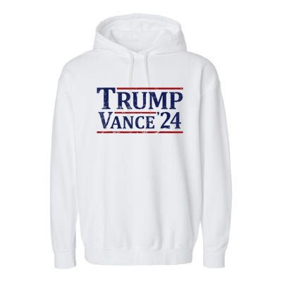 2024 Trump Jd Vance Vp Presidential Election Maga Usa Garment-Dyed Fleece Hoodie