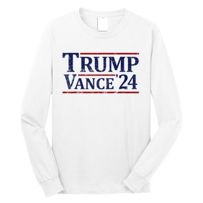 2024 Trump Jd Vance Vp Presidential Election Maga Usa Long Sleeve Shirt