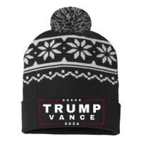 2024 Trump Jd Vance Vp Presidential Election Maga Usa USA-Made Snowflake Beanie