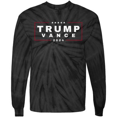 2024 Trump Jd Vance Vp Presidential Election Maga Usa Tie-Dye Long Sleeve Shirt