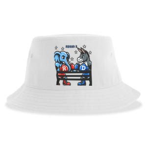 2024 Trump Kamala Harris Funny Election Sustainable Bucket Hat