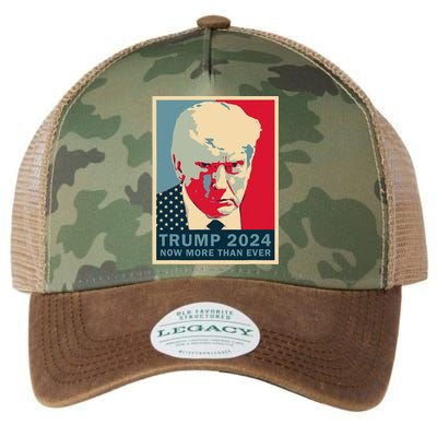 2024 Trump Mugshot Now More Then Ever Legacy Tie Dye Trucker Hat