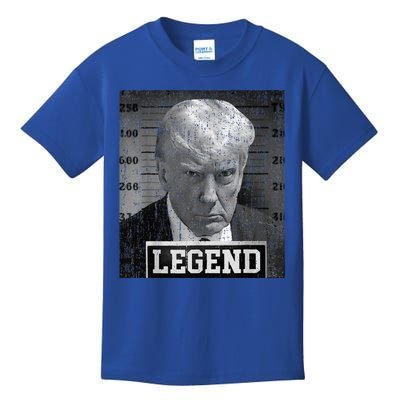 2024 Trump Mugshot Funny Donald Trump Legend Kids T-Shirt