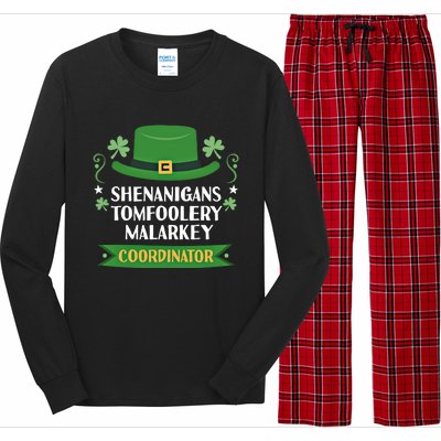 2024 Tomfoolery Malarkey Shenanigans Coordinator Funny Irish Cool Gift Long Sleeve Pajama Set