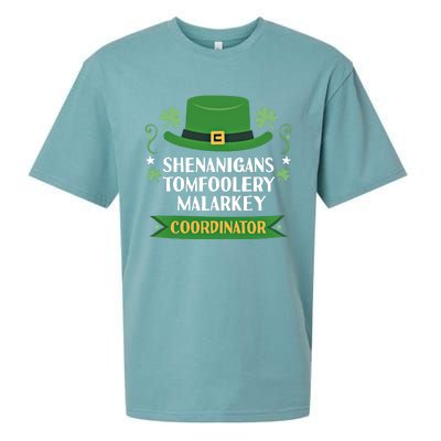 2024 Tomfoolery Malarkey Shenanigans Coordinator Funny Irish Cool Gift Sueded Cloud Jersey T-Shirt