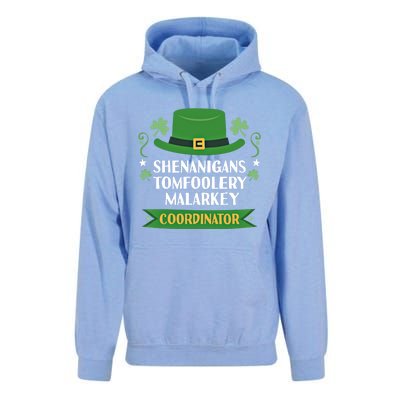 2024 Tomfoolery Malarkey Shenanigans Coordinator Funny Irish Cool Gift Unisex Surf Hoodie