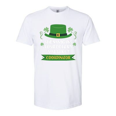 2024 Tomfoolery Malarkey Shenanigans Coordinator Funny Irish Cool Gift Softstyle CVC T-Shirt