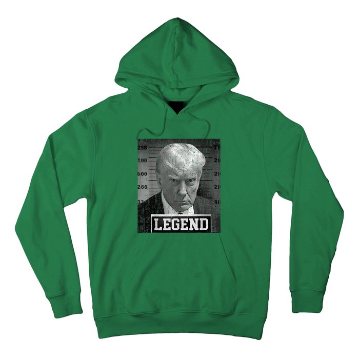 2024 Trump Mugshot Funny Donald Trump Legend Hoodie