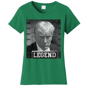 2024 Trump Mugshot Funny Donald Trump Legend Women's T-Shirt