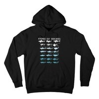 21 Types Of Sharks Marine Biology Hoodie