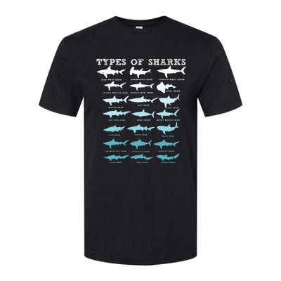 21 Types Of Sharks Marine Biology Softstyle® CVC T-Shirt