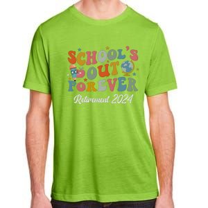 2024 Teacher Retirement SchoolS Out Forever Adult ChromaSoft Performance T-Shirt