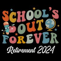 2024 Teacher Retirement SchoolS Out Forever Cooling Performance Crew T-Shirt