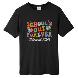 2024 Teacher Retirement SchoolS Out Forever Tall Fusion ChromaSoft Performance T-Shirt