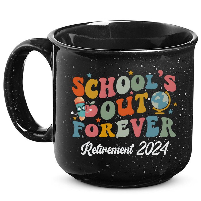 2024 Teacher Retirement SchoolS Out Forever 15oz Campfire Ceramic Mug