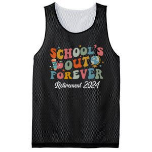 2024 Teacher Retirement SchoolS Out Forever Mesh Reversible Basketball Jersey Tank