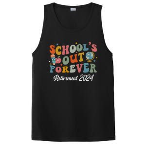 2024 Teacher Retirement SchoolS Out Forever PosiCharge Competitor Tank