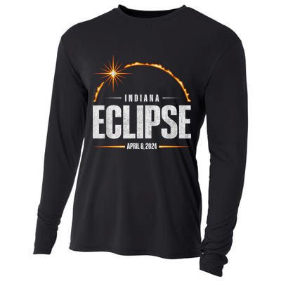 2024 Total Solar Eclipse Indiana Total Eclipse 2024 Cooling Performance Long Sleeve Crew