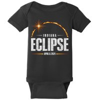 2024 Total Solar Eclipse Indiana Total Eclipse 2024 Baby Bodysuit