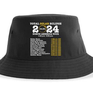 2024 Total Solar Eclipse April 8 Path Of The Eclipse Sustainable Bucket Hat