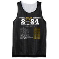 2024 Total Solar Eclipse April 8 Path Of The Eclipse Mesh Reversible Basketball Jersey Tank