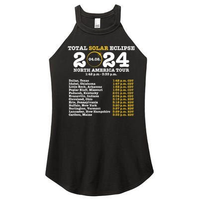 2024 Total Solar Eclipse April 8 Path Of The Eclipse Women’s Perfect Tri Rocker Tank