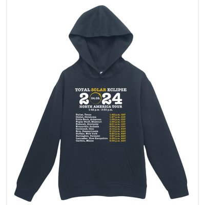 2024 Total Solar Eclipse April 8 Path Of The Eclipse Urban Pullover Hoodie