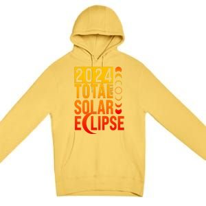 2024 Total Solar Eclipse April 8 Premium Pullover Hoodie