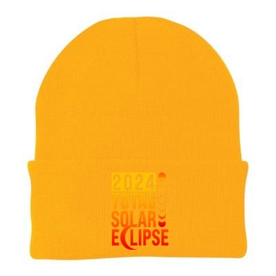 2024 Total Solar Eclipse April 8 Knit Cap Winter Beanie