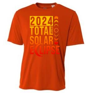 2024 Total Solar Eclipse April 8 Cooling Performance Crew T-Shirt